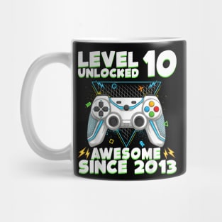 Ten 10yr BDay Son Boy Gamer 10th 10 Year Old Birthday Mug